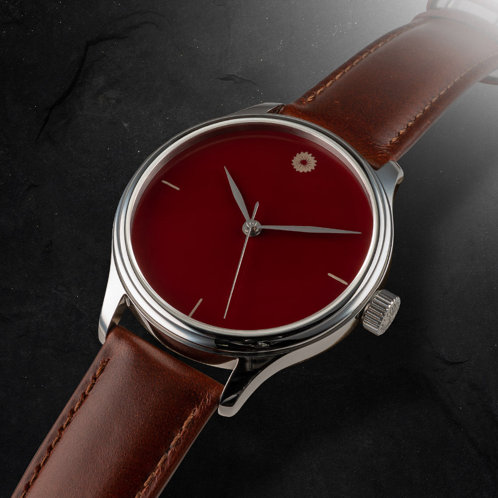 ワンチャー・ドリームウォッチ・赤溜塗・漆自動巻き時計 – Wancher