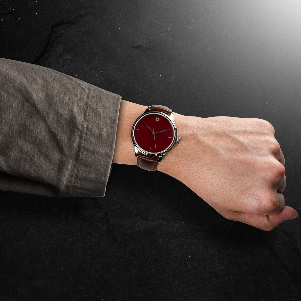 ワンチャー・ドリームウォッチ・赤溜塗・漆自動巻き時計 – Wancher