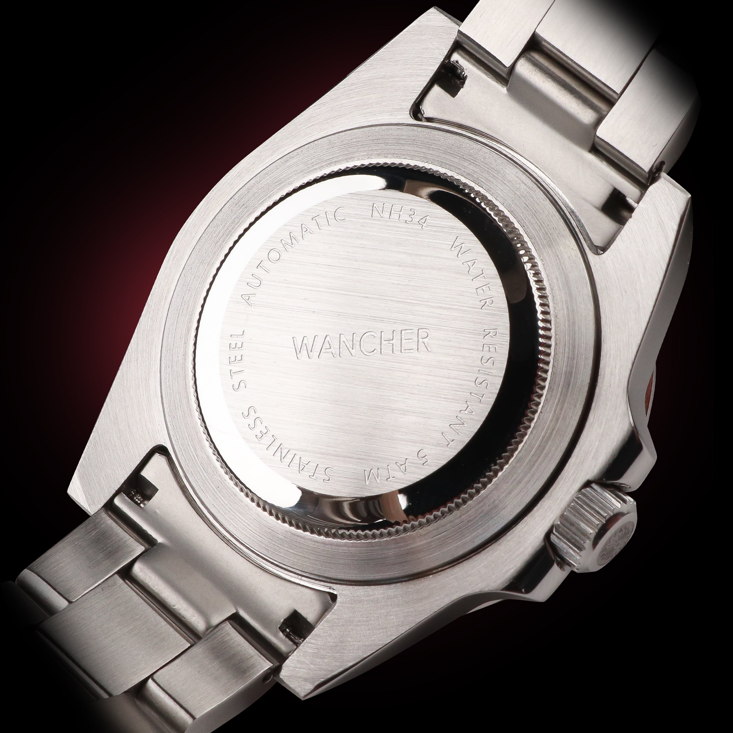 購入ワンチャー　WANCHER自動巻きGMTメンズ稼働品メンズ 時計